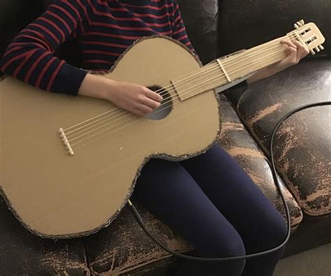 electric guitar cardboard box|guitar made out of cardboard.